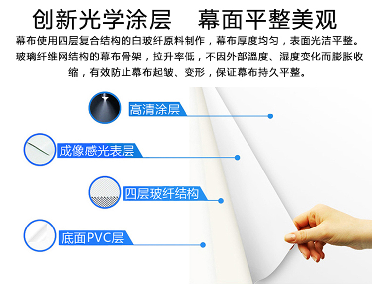 地拉投影幕材質特性